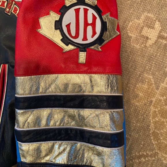 TORONTO BLUE JAYS X JEFF HAMILTON 92 / 93 CHAMPIONSHIP LEATHER JACKET - Picture 8 of 13